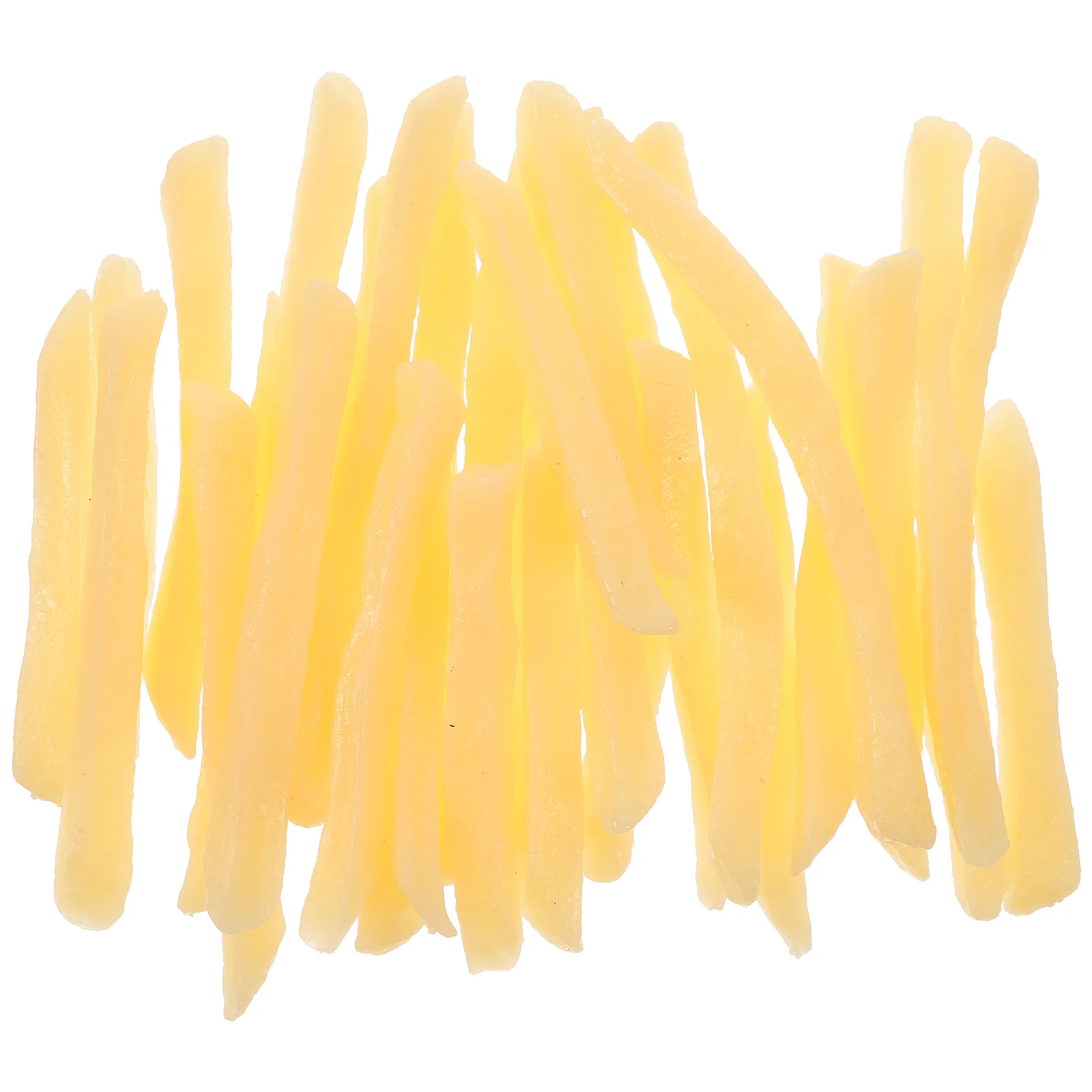 30 Pcs Simulation French Fries Model Models Fake PVC False Photography Props Imitation Toddler