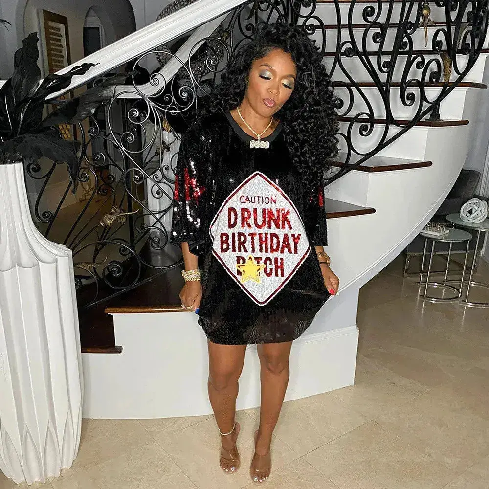 drunk birthday dress I'm a Star” Birthday Dress in Black, Sizes XS/S/M/L/XL, Dress for Cocktail  Parties, Birthdays, Date Nights by Ellaè Lisquè – Ellaé Lisqué