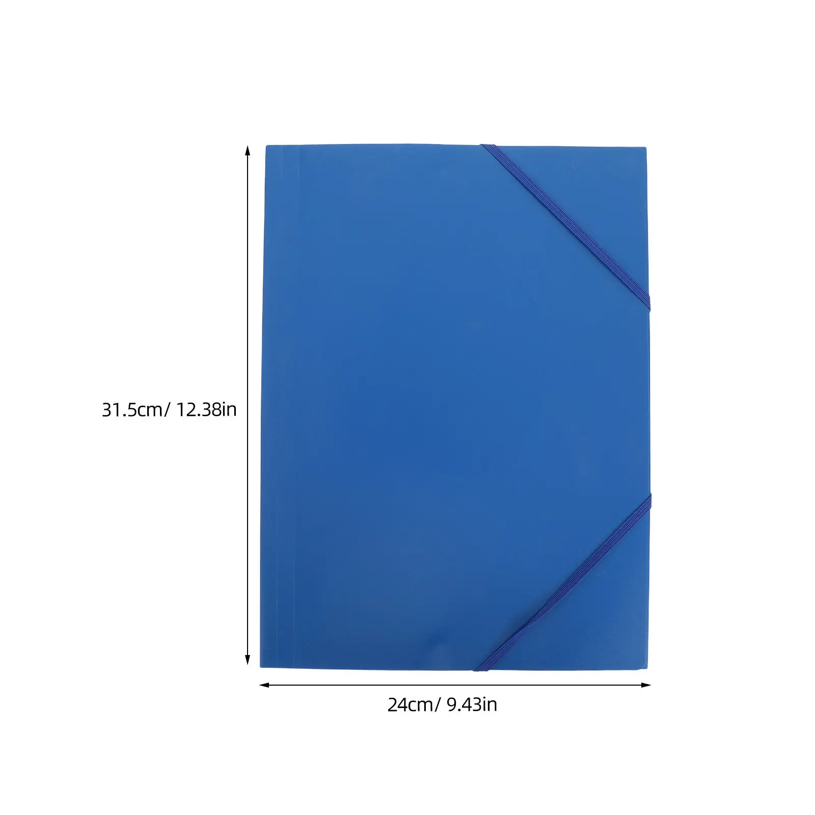 5Pcs Elastic Closure File Folder A4 Plastic Document Organizer Lightweight Waterproof Folding Compact Travel School Office