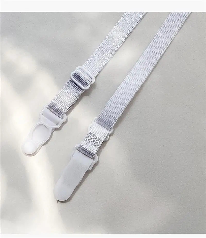 Medias ajustables con encaje, calcetines largos de tubo para mujer con banda en la cintura, clips antideslizantes para liguer...