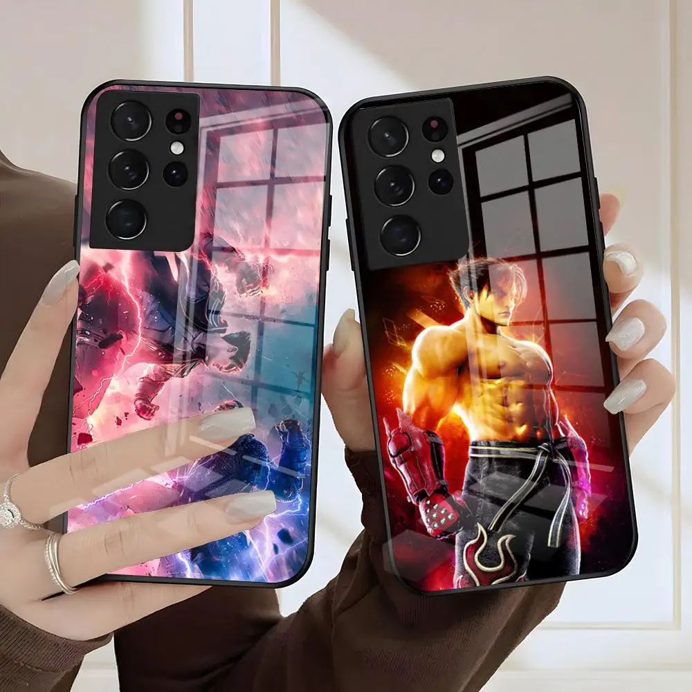 T-Tekken Fighting Game Phone Case For Samsung S26 S25 S24 FE S23 S22 S21 Plus S20 Ultra Note20Ultra Black Glass Cover