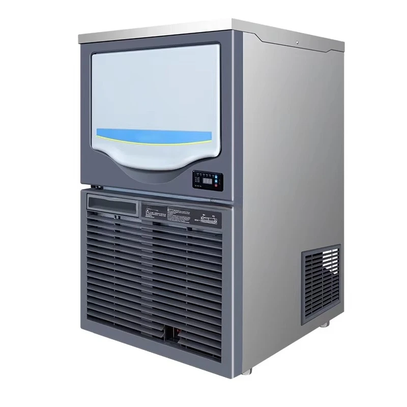 

ICE-80P Small Ice Maker Machine Commercial 380W Stainless Steel Ice Cube 42kg/24hour Ice Making Machine