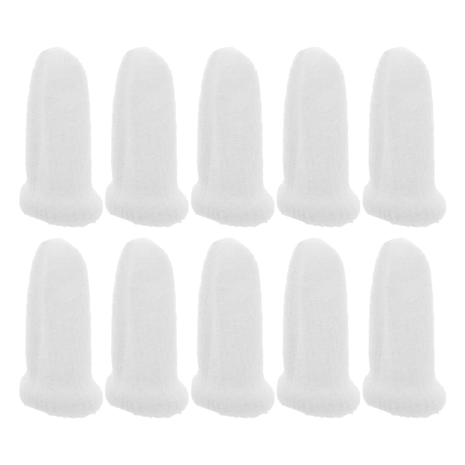 10 Pcs Pet Cleaning Finger Cots Dog Cat Toothbrush al Hygiene Supplies White No Rope Reduce Plaque Freshen Breath