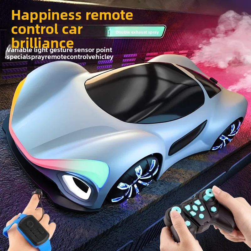

Children Gesture Sensing RC Car Toys New Energy Charging Vehicles New Energy Four-wheel Drive Future Concept Racing Car Boy Gift