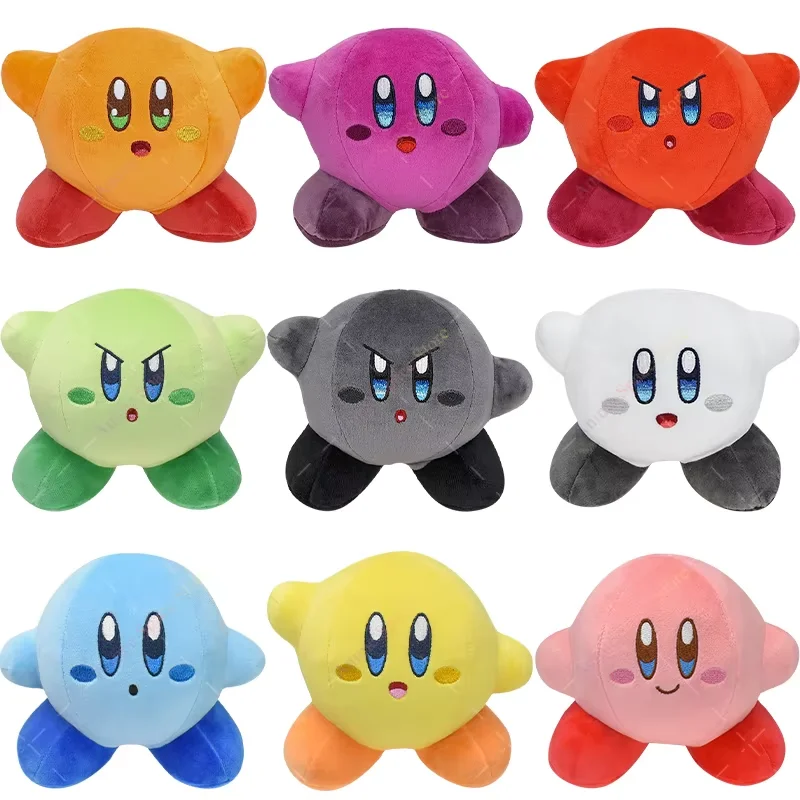 Peluches de Kirby, Muñecos de Peluche de Anime Kirby Classic Sword Shadow Ghost 30th Star Kirby Rojo Naranja, Regalos de Navidad para Niños