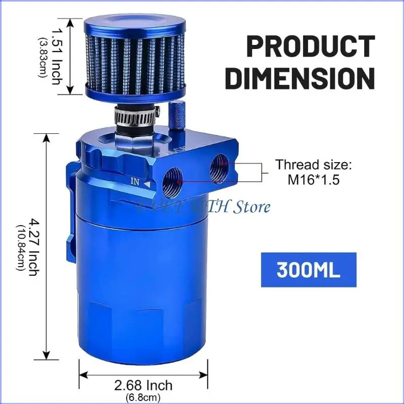 124B قياسي 300 مل يمكن أن يضبط فلتر الهواء الخلط بين خطة خليط الألومنيوم في مجال التنظيف #6