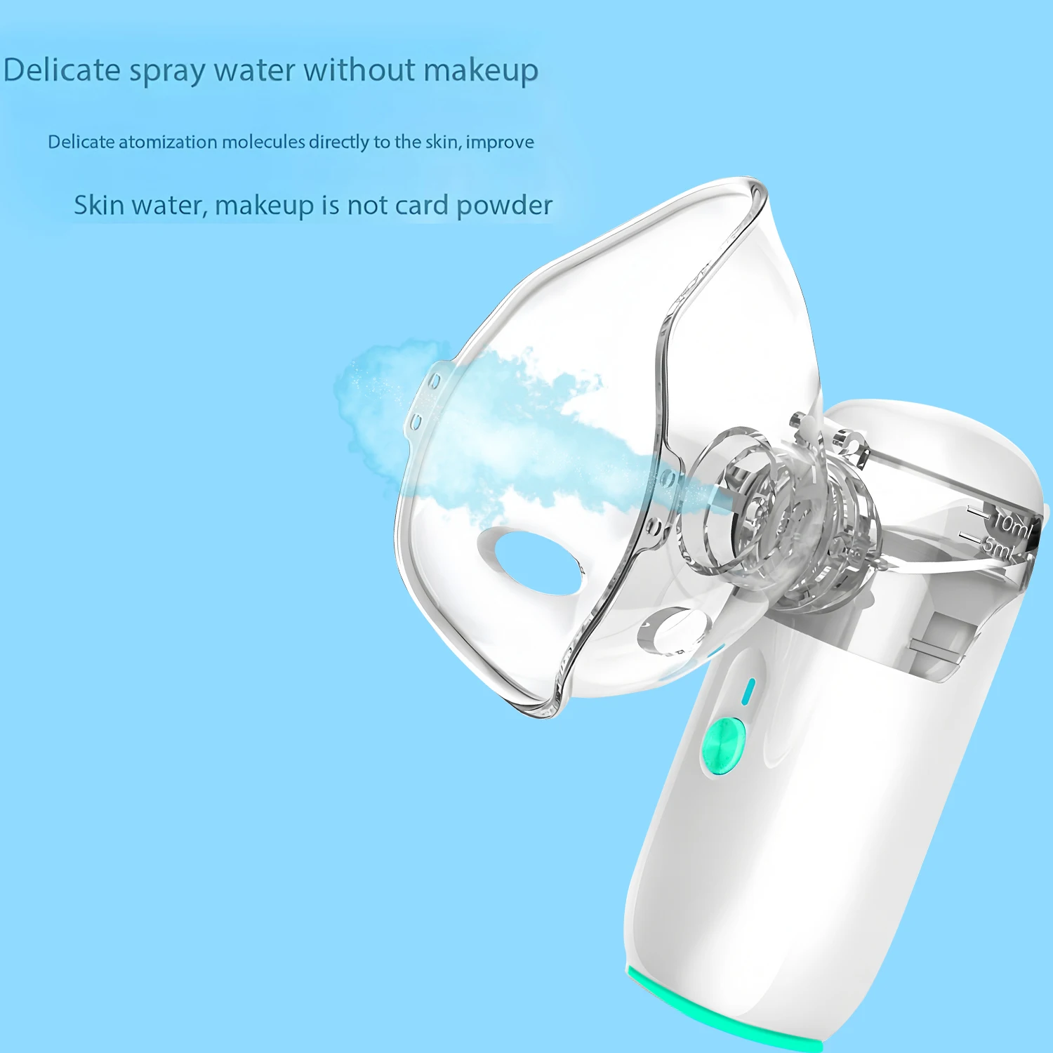 Parownica do twarzy Nano Spray Nawilżanie Instrument kosmetyczny Oczyszczanie twarzy Pory Termiczny spray Parownica do użytku domowego