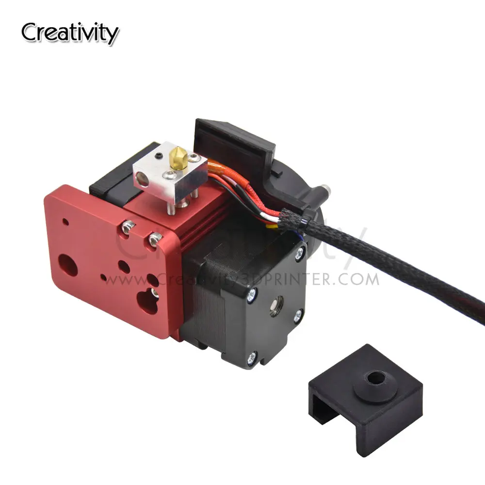 MK8 Upgrade Direct Drive Hotend Kit 12V/24V with Pulley Turbo Fan Extruder For Ender-3/Ender-5/CR-10S/PRO Anet A8