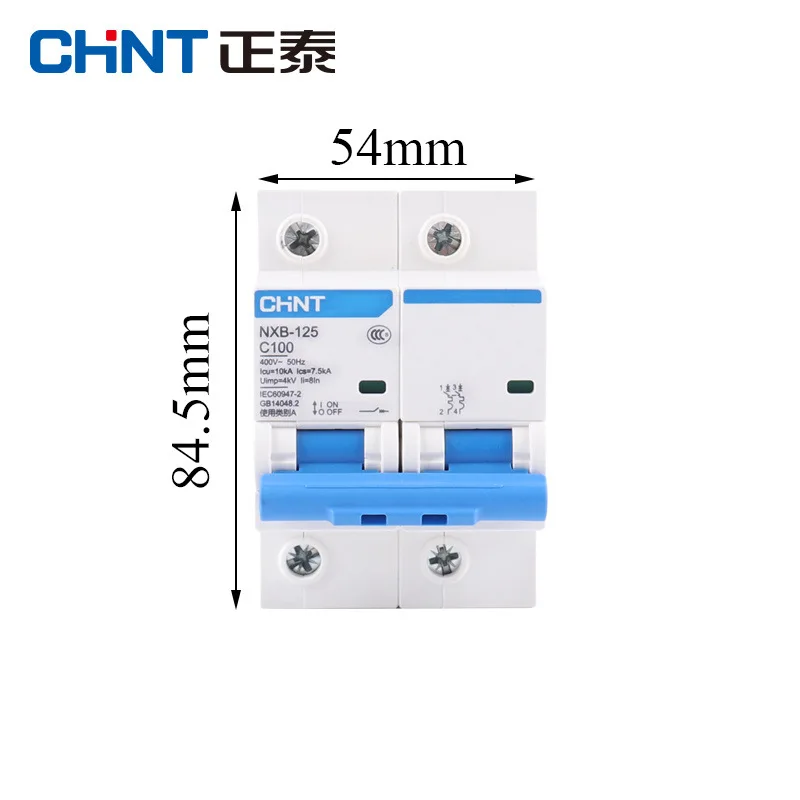

CHINT NXB-63 DZ30 DZ40 EPN DPN TPN 2P AC 230/400V Circuit Breaker DIN Rail Mounting Miniature Household Air Switch