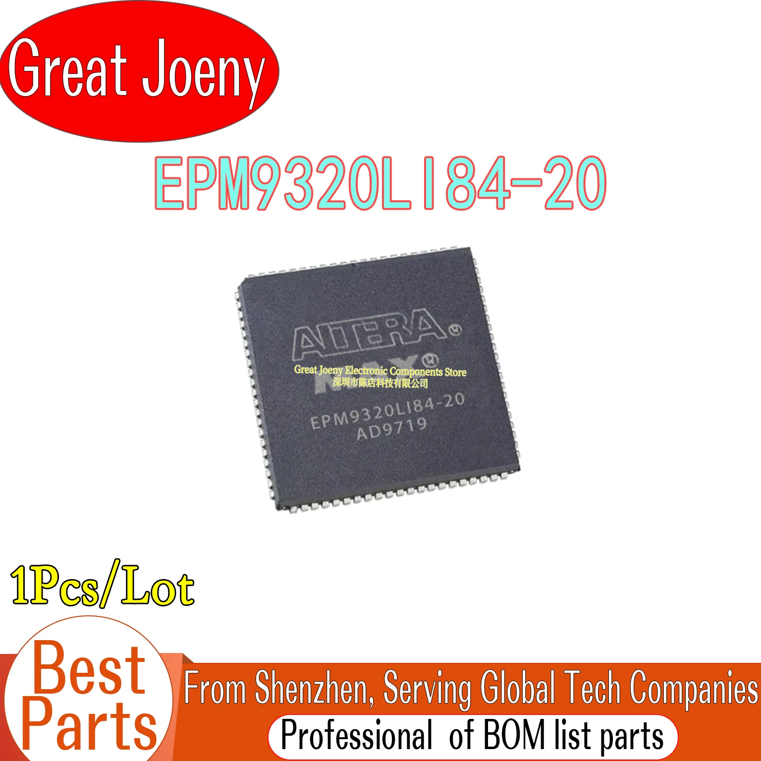 100% New Original EPM9320LI84 EPM9320LI84-20 IC Chipset PLCC-84