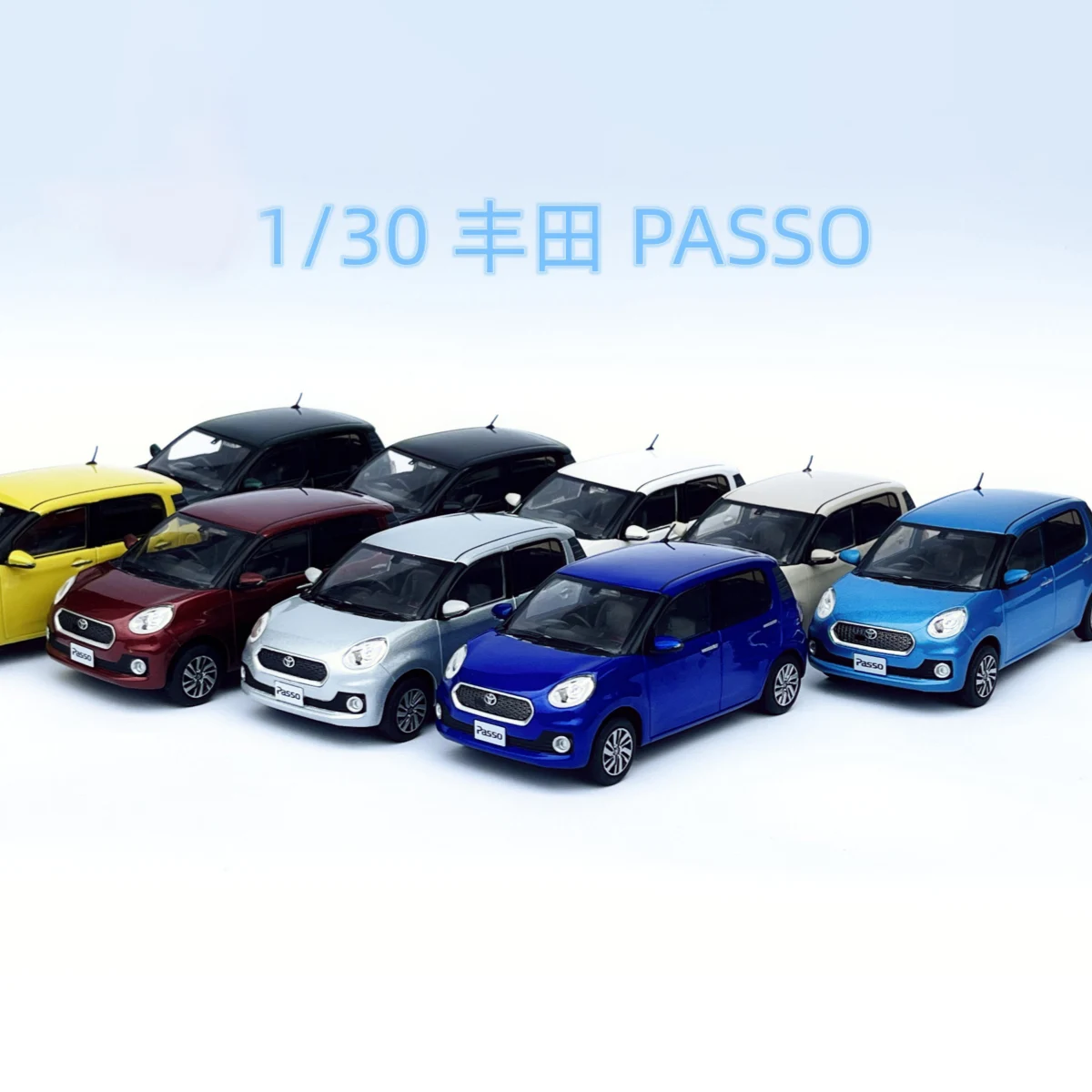 Diecast 1:30 Scale Alloy TOYOT PASSO Household Small SUV Toys Car Model Classics Adult Collection Souvenir Gifts Static Display