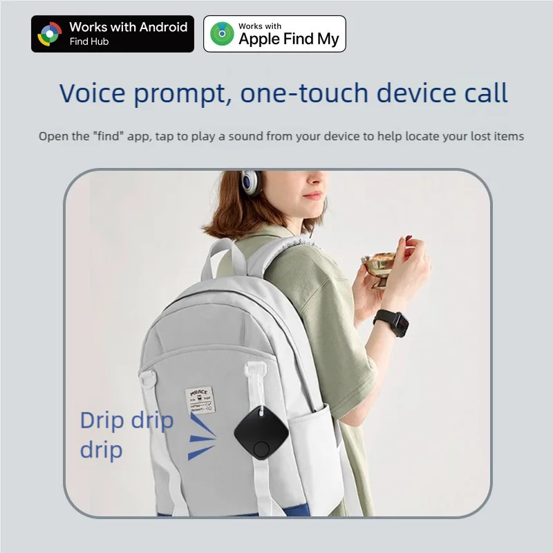Smart Bluetooth Tracker Keys Finder Item Locator SmartTag 6 mounth Battery For Apple Find My /Android Find Hub All Compatible