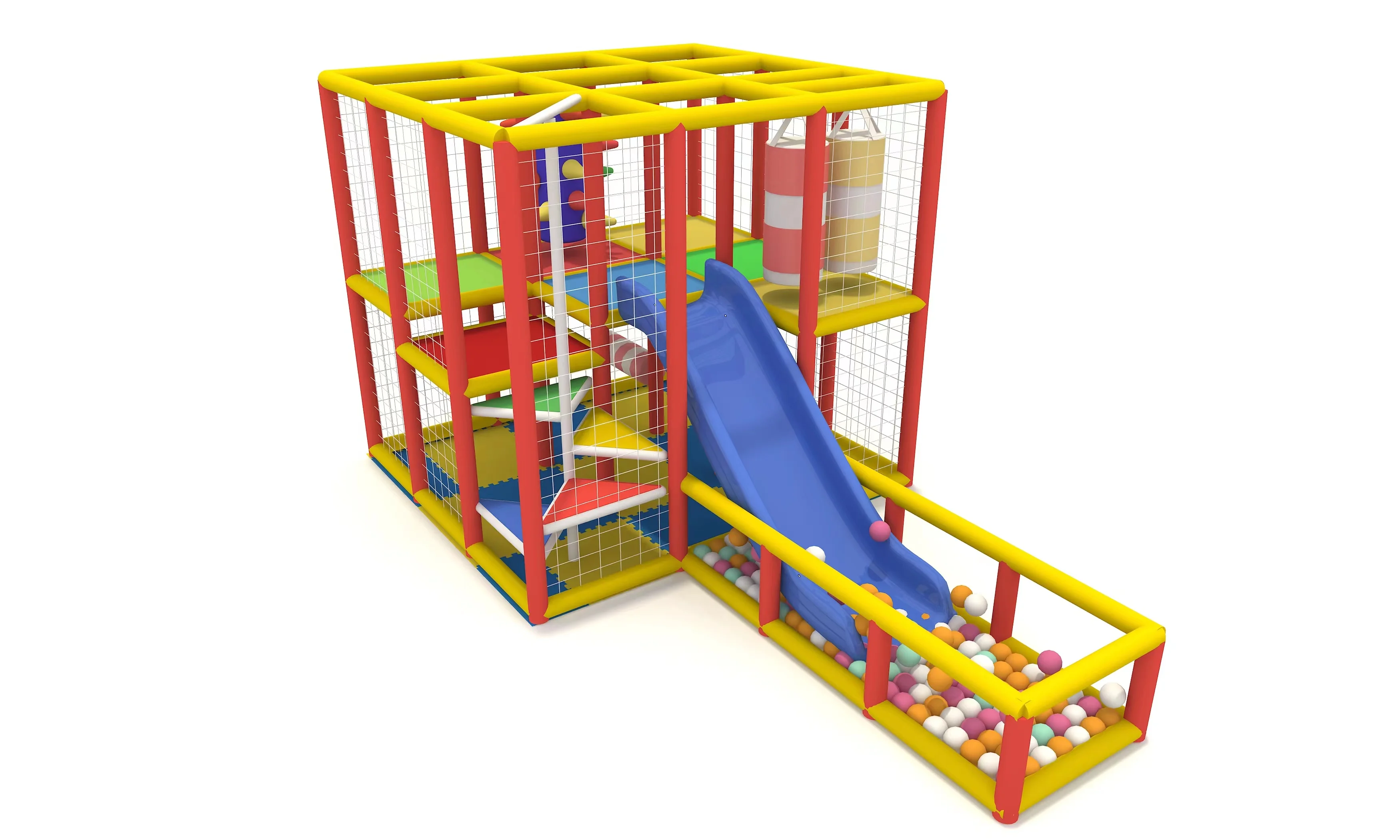 Mini Soft Indoor Children Playground HZ-230224