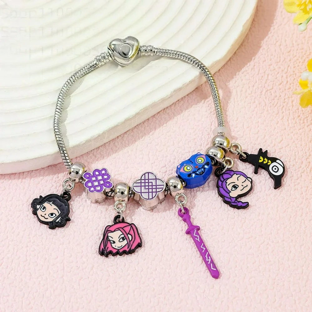 فيلم K-Pop شيطان الصيادين سلسلة رومي زوي ميرا كرو سوار الإكسسوارات بنين بنات المشجعين تأثيري مجوهرات هدايا