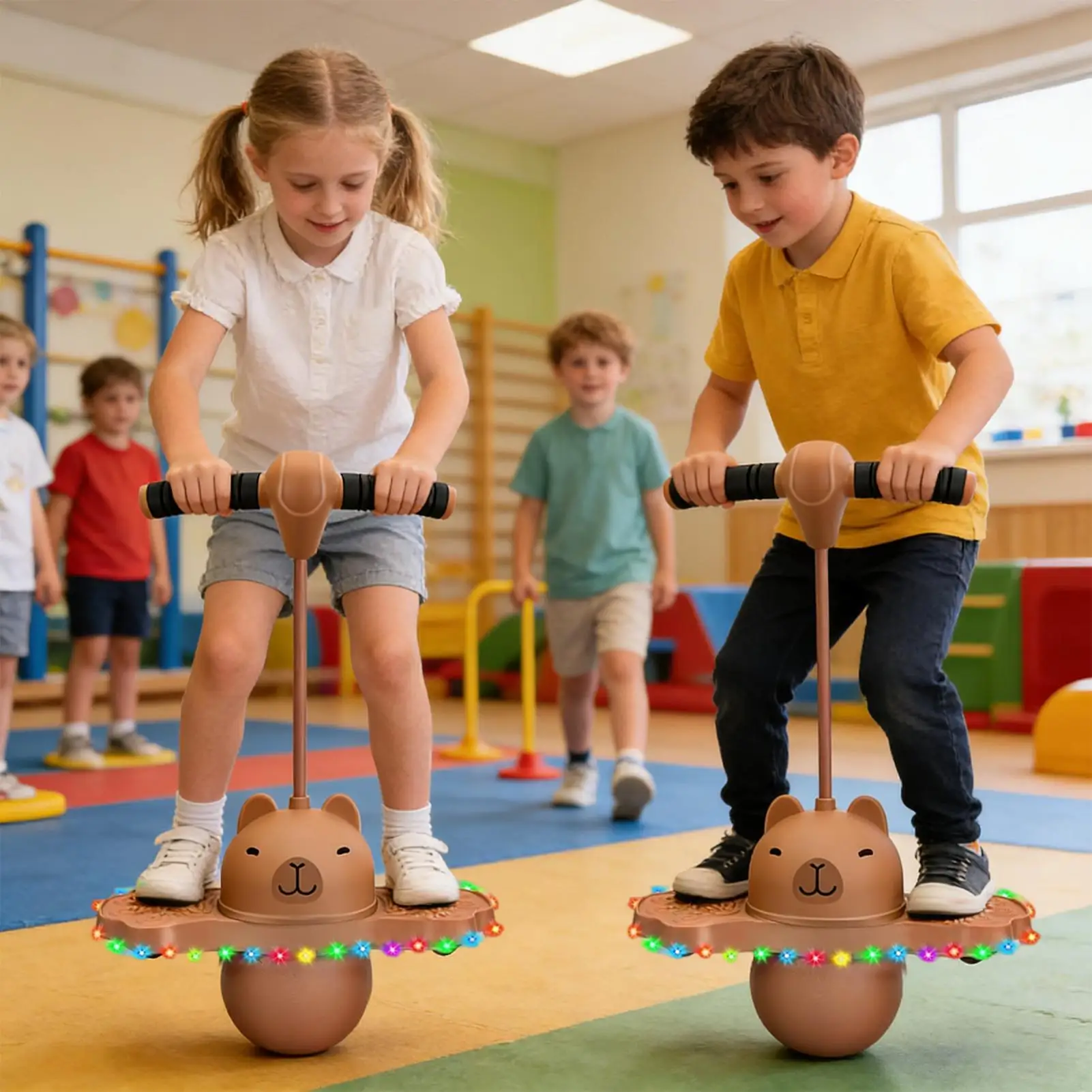 Hüpfbälle für Kinder, aufblasbares interaktives Balance-Spielzeug, Hochsprung-Spielzeug, Hüpfball für Jungen und Mädchen, Kindergarten, Grundschule
