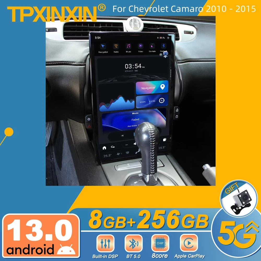 

Автомагнитола для Chevrolet Camaro 2010-2015, Android, 2 Din, Авторадио, стереоприемник, GPS-навигатор, мультимедийный плеер, GPS навигация, головка