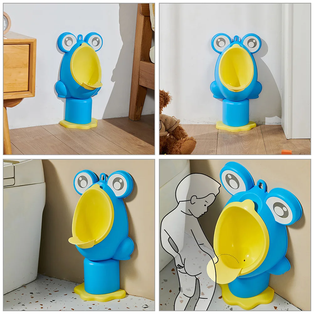 Детский стоячий писсуар для мальчиков с мультяшным животным, вращающееся водяное колесо, легко чистящийся инструмент для приучения к горшку