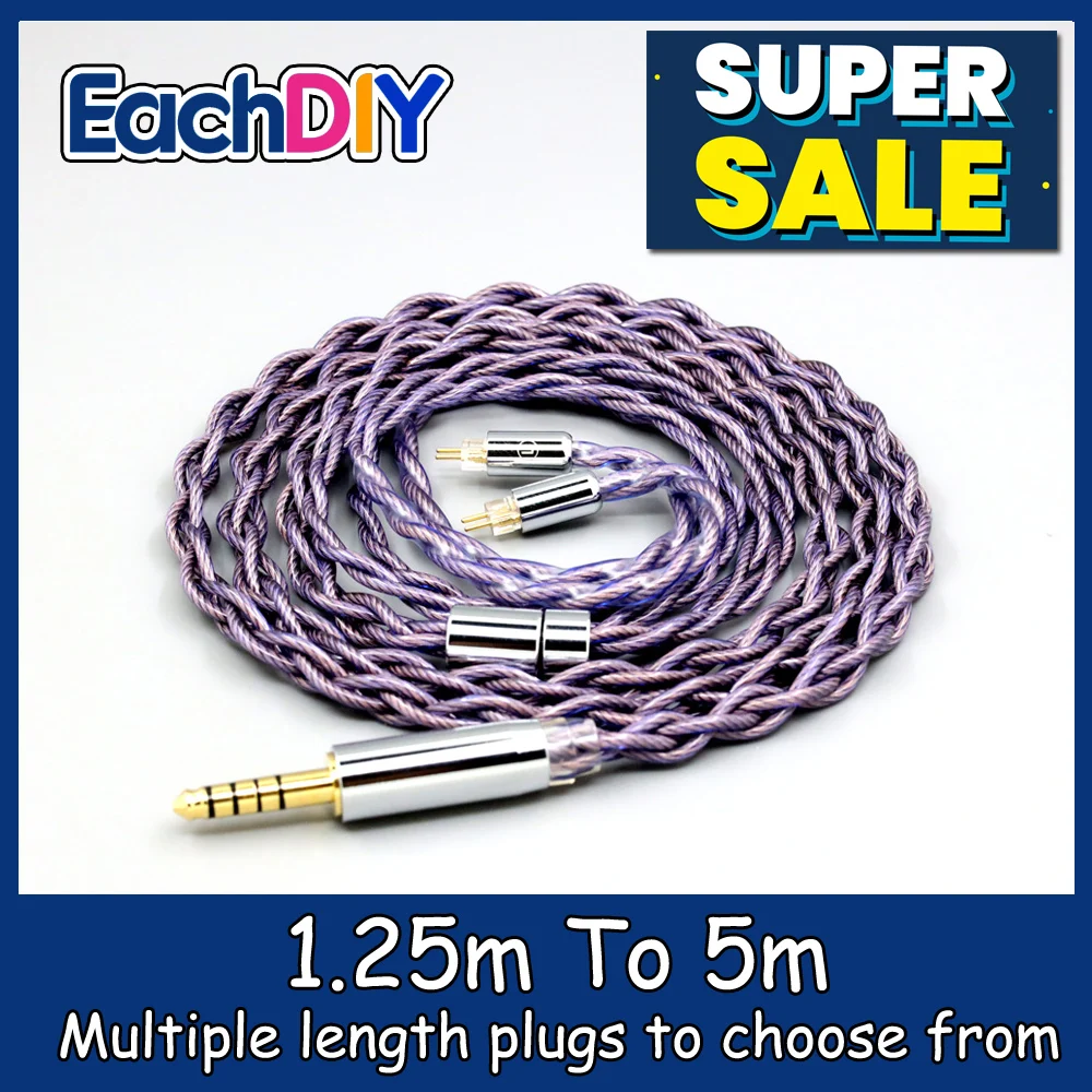 

Type2 1.8mm 140 cores litz 7N OCC Headphone Earphone Cable For 0.78mm BA Westone W4r UM3X UM3RC JH13 High Step LN007881