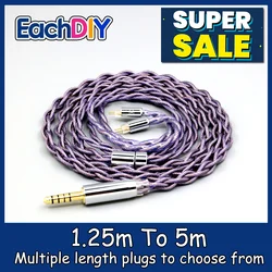 Type2 1.8mm 140 cores litz 7N OCC Headphone Earphone Cable For 0.78mm BA Westone W4r UM3X UM3RC JH13 High Step LN007881
