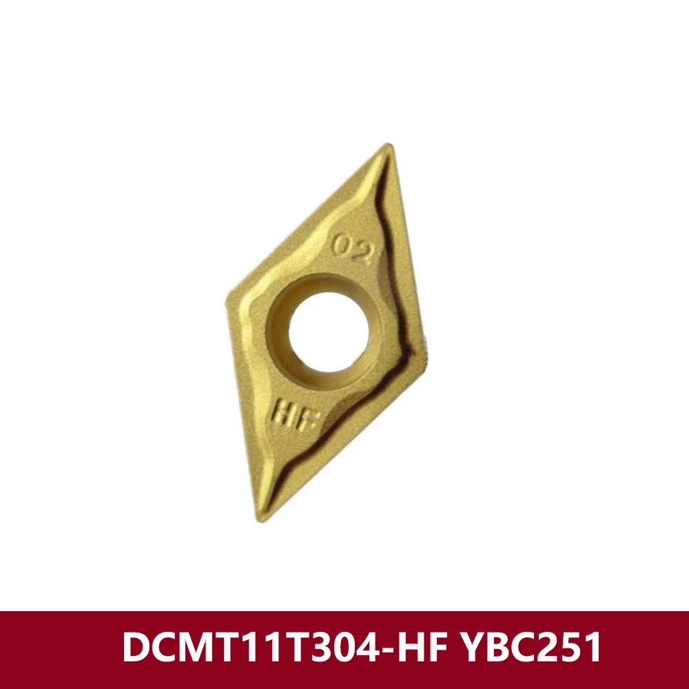 

DCMT11T304-HF YBC251 Original Turning Tool DCMT11T304 DCMT 11T304 HF DCMT3(2.5)1-HF Carbide Inserts CNC Lathe Cutter DCMT11T3