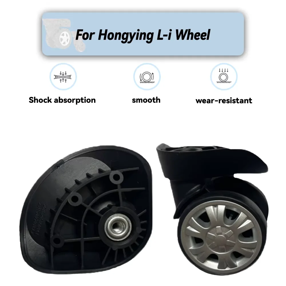 For Hongying L-i Universal Wheel Replacement Suitcase Rotating Smooth Silent Shock Absorbing Wheel Accessories Wheels Casters