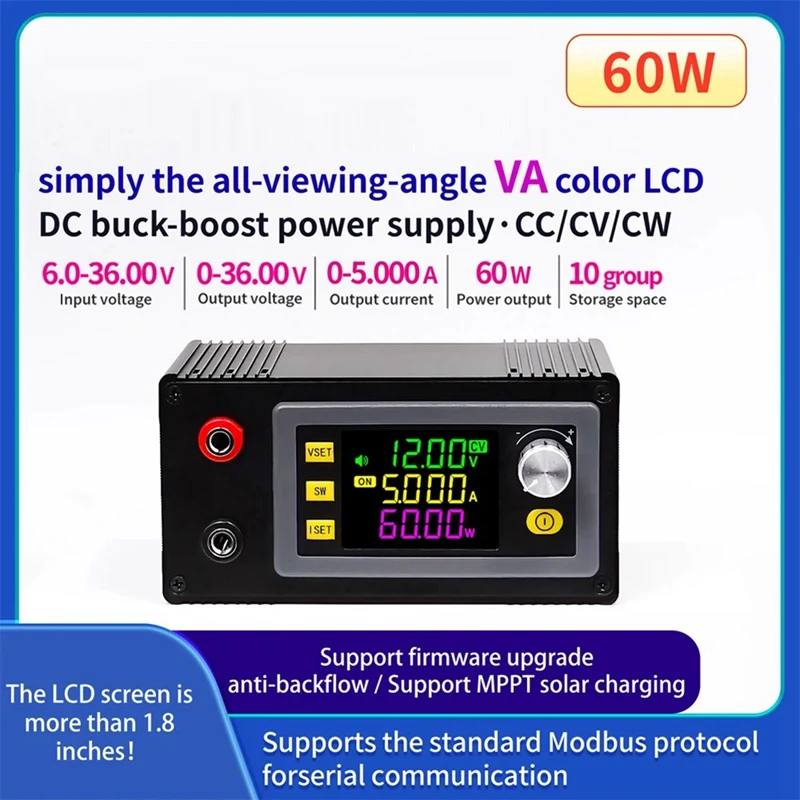 DC Buck Boost Converter CNC Adjustable Regulated Power Supply Constant Voltage Current Solar Charge Module