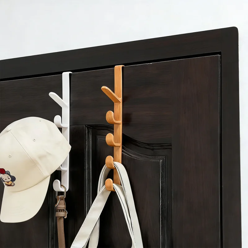 

1 шт., вешалка для одежды, пластиковые многофункциональные крючки для хранения сумок и сумок для спальни, рельсы-органайзеры