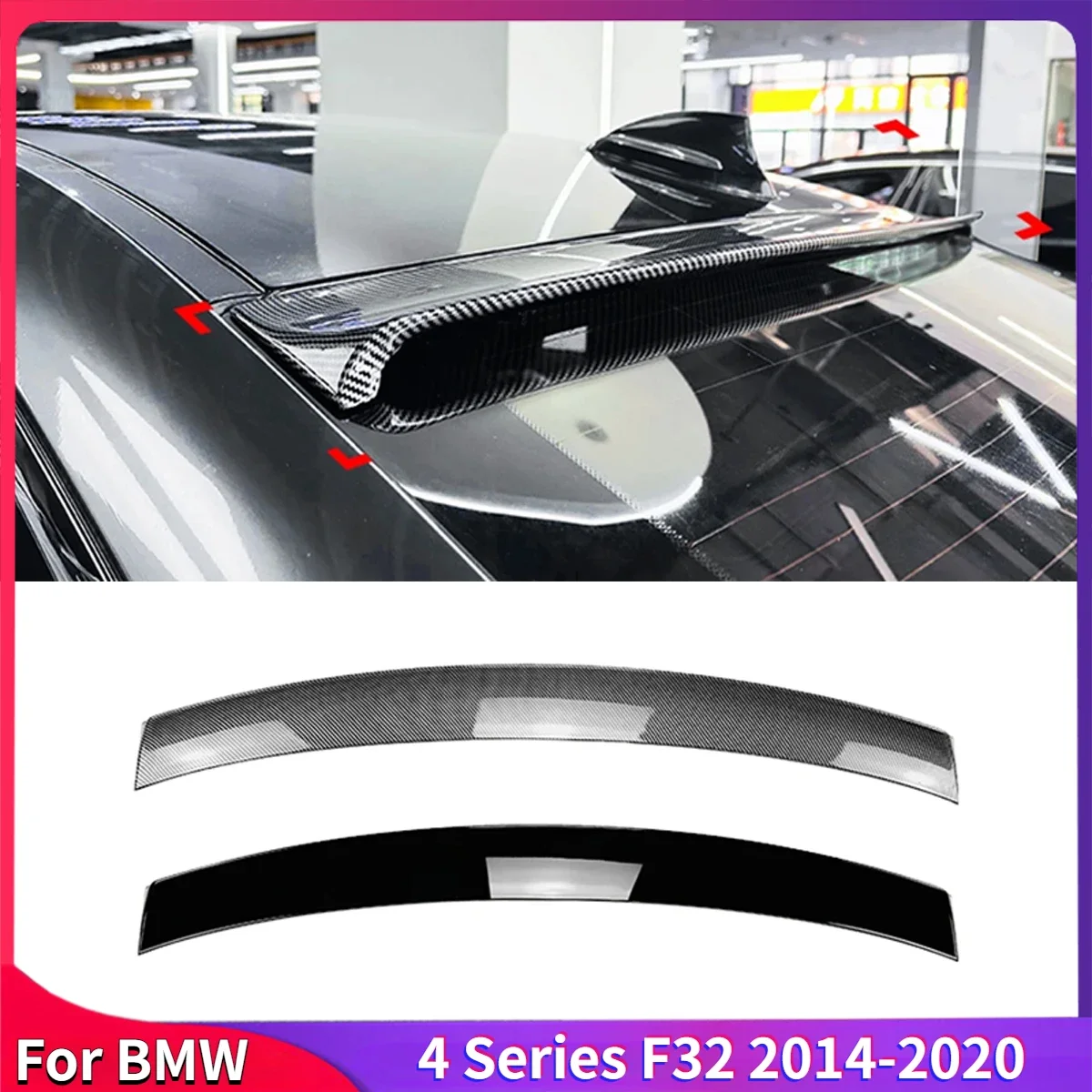 

For BMW 4 Series F32 2014-2020 Car Trunk Top Wing Tail Wing Fixed Wind Spoiler Rear Wing Modified BodyKit Accessories Auto Parts