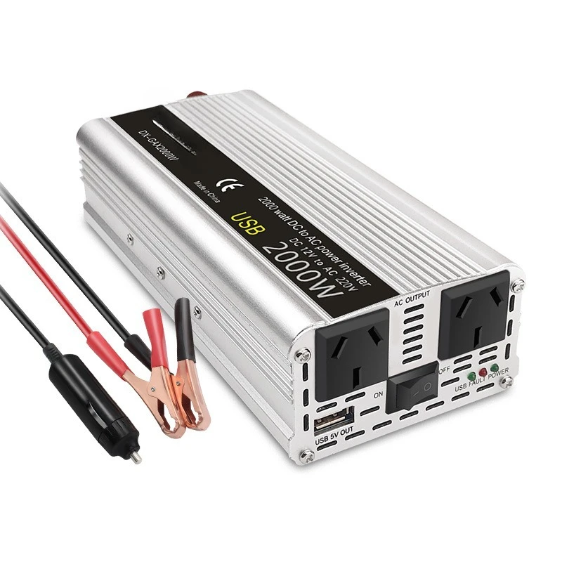 

Modified sine wave 800W2000W car power supply with USB12/24v to 110V-240V inverter