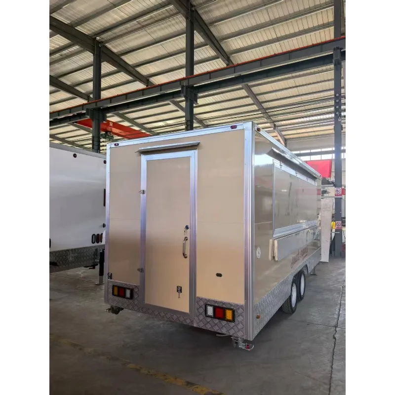 هوت دوج بيتزا القهوة الآيس كريم مقطورة الغذاء المتنقلة المطبخ سريع الحركة الوجبات السريعة مقطورة الغذاء مركبة للبيع