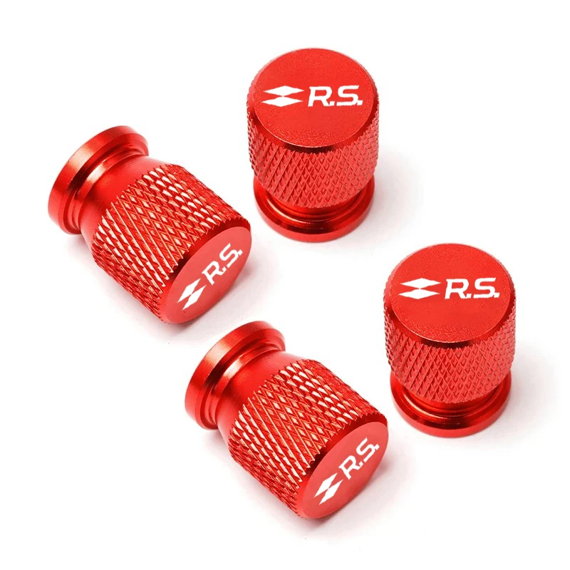 For Renault RS Clio Scenic Logan Megane Koleos Sandero Safrane Car Wheel Tire Valve Caps Tyre Stem Cover Airdust Waterproof 4Pcs