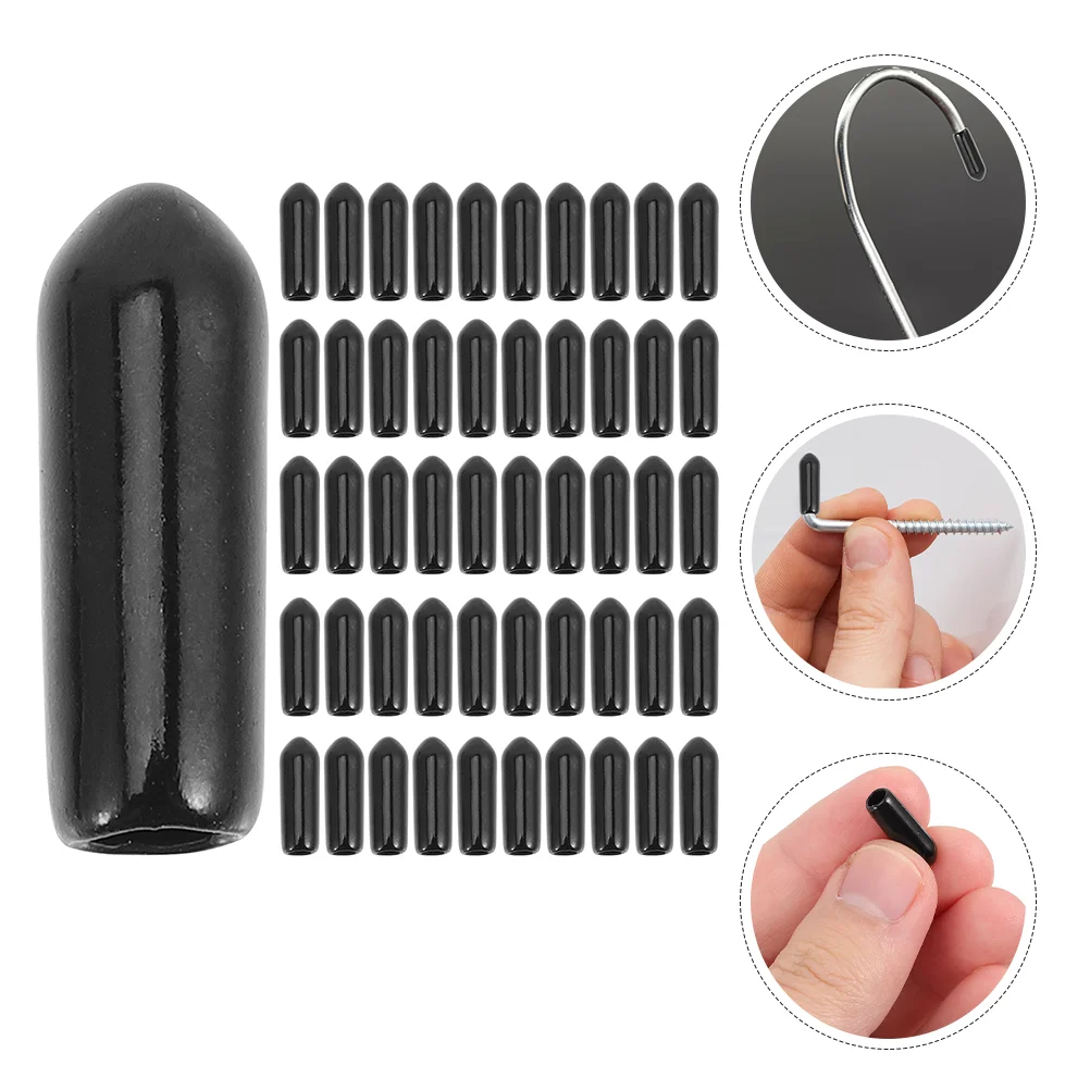 

300 Pcs Hook Holder Pegboard Prong Caps Hooks Rubber Tips Hat Dishwasher Rack Covers Coating Repair End