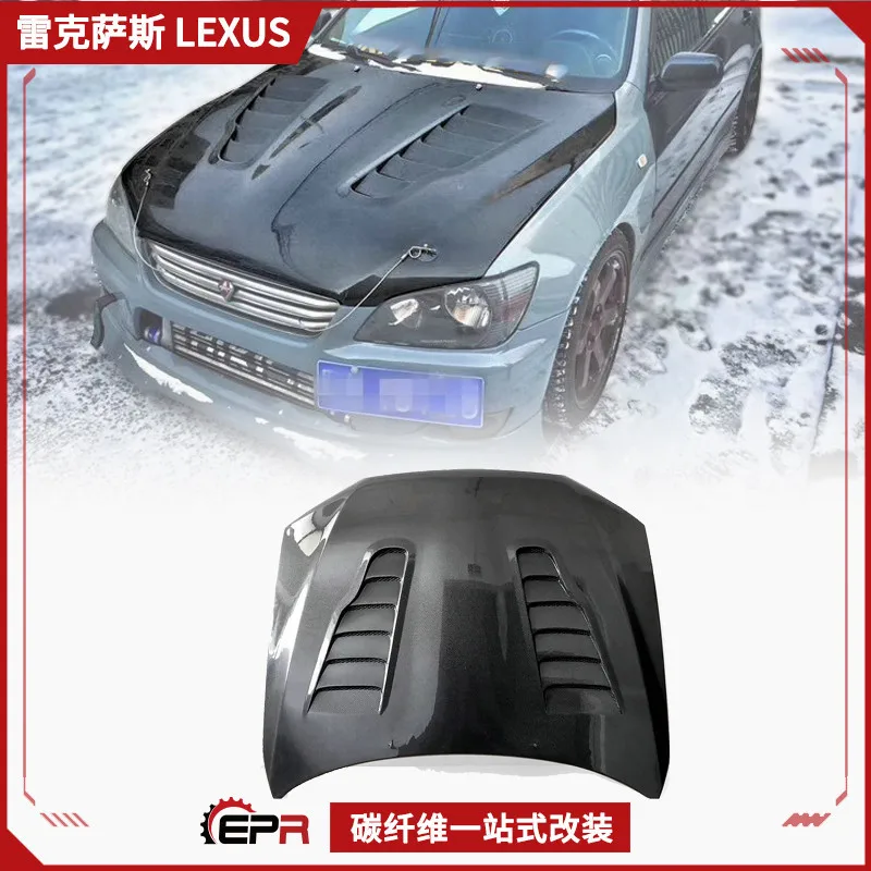 

Подходит для Lexus IS200 Lexus Altezza, модифицированная крышка корпуса акулы, передняя крышка двигателя из углеродного волокна
