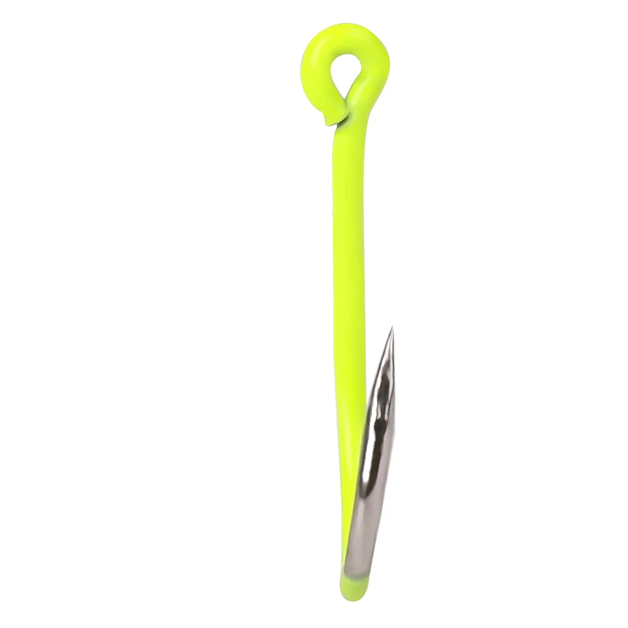 الأسماك الملك 50 قطعة عالية الكربون الصلب خطافات الصيد الشائكة الفلورسنت الصيد دائم هوك الأسماك والعتاد القتال هوك مع العين ل الكارب #3