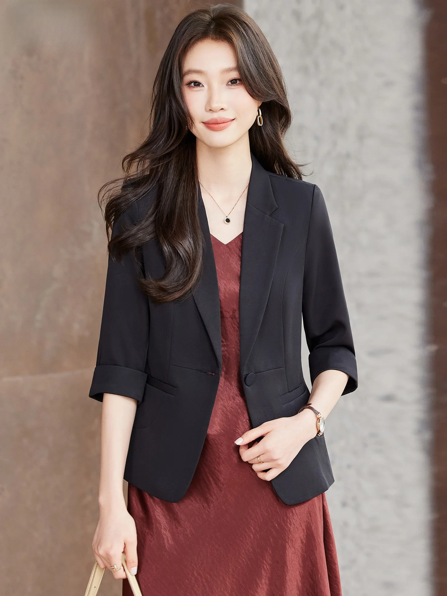 

Женский костюм-двойка: летний новый профессиональный тонкий миди-костюм с блузкой и элегантными брюками