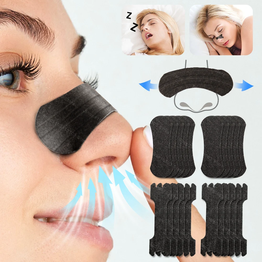 

10/200Pcs Nasal Strips Kit Extra Strength Nose Strips Sport Breathing Nasal Strip Better Sleeping Reduce Snoring for Adult Child