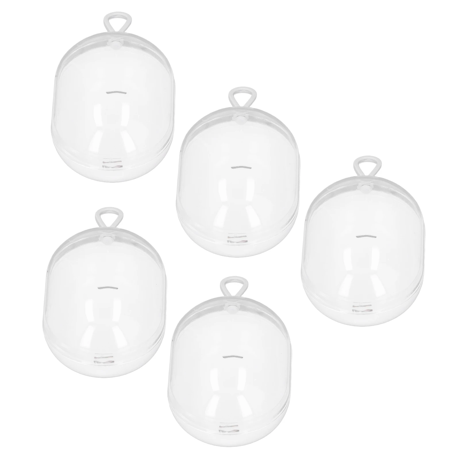 Beauty Blender Holder, Visível Protetor, Transparente, À Prova de Poeira, Maquiagem Esponja Case, Branco, 5Pcs