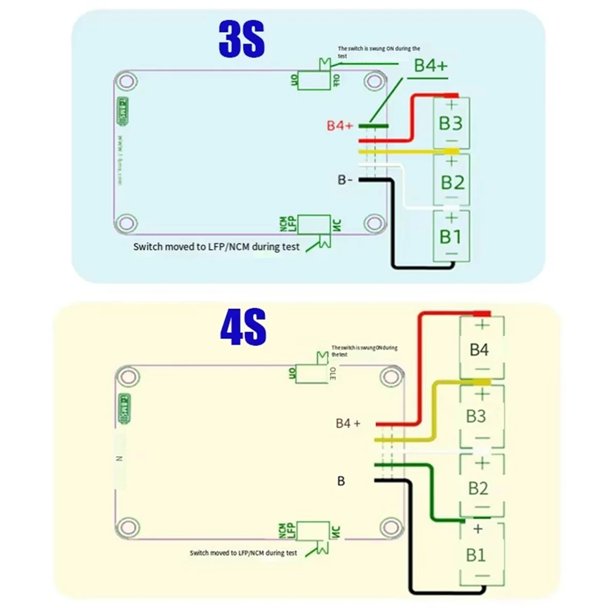 3S 4S Active Balance Board 5A Li-Ion LiFePo4 Equalizer Balancer Akku Transformator Balancing Modul 5A