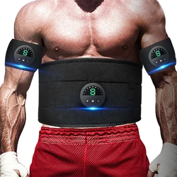 EMS Electric addominale Body cintura dimagrante fascia in vita Smart addome stimolatore muscolare Abs Trainer Fitness perdere peso brucia grassi