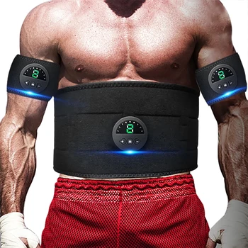 Ceinture amincissante électrique EMS pour le corps Abdominal, bande de taille intelligente, stimulateur musculaire de l'abdomen, entraîneur d'absence, Fitness, perte de poids, brûlure des graisses
