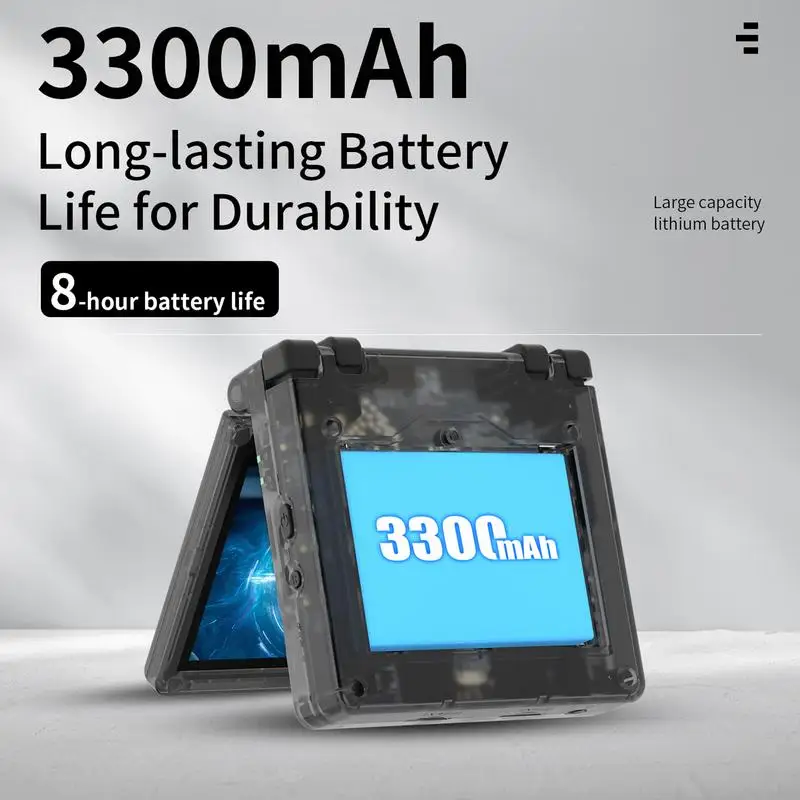 RG35XXSP 레트로 게임 콘솔, 리눅스 시스템, 64G, 3.5 인치 IPS 화면 내구성 휴대용 비디오 게임 콘솔, TV 연결 지원