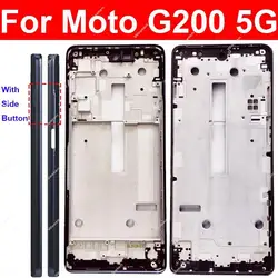 Middle Housing Frame For Motorola MOTO G200 5G Middle Frame Front LCD Cover Bezel Panel Parts