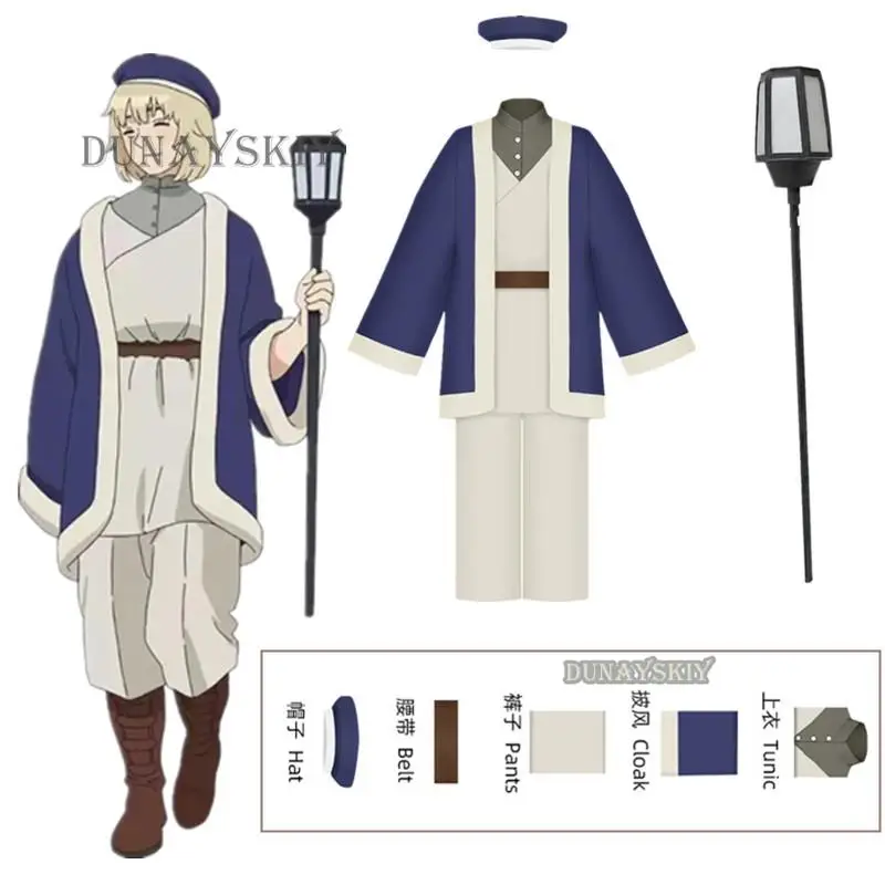 

Anime Delicious In Dungeon Cosplay Falin Costume Fantasia Disguise Adult Women Clothes Coat Pants Outfit Halloween Carnival Suit