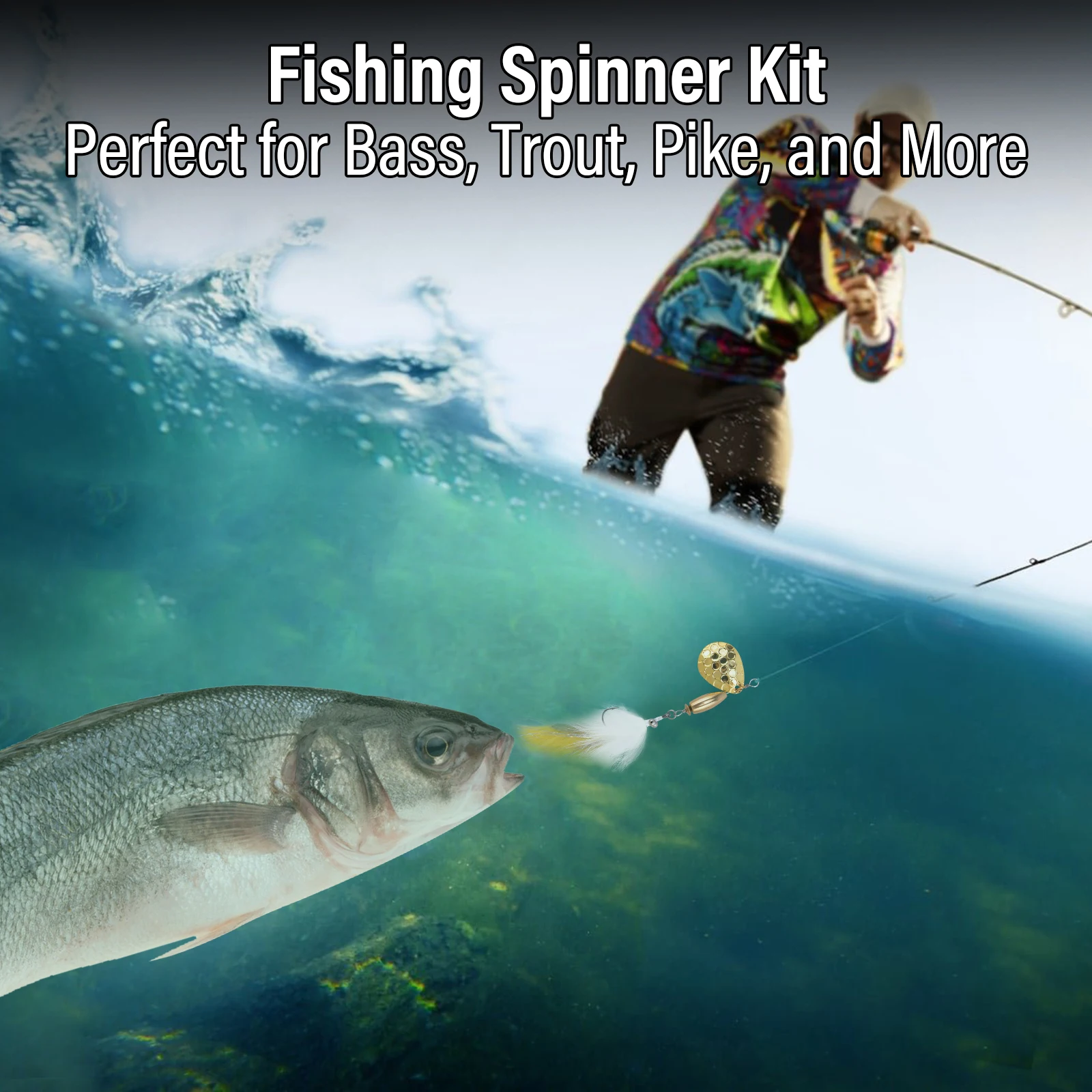 Spinner Bunny Streamer cola de gallo – Señuelo lubina y trucha
