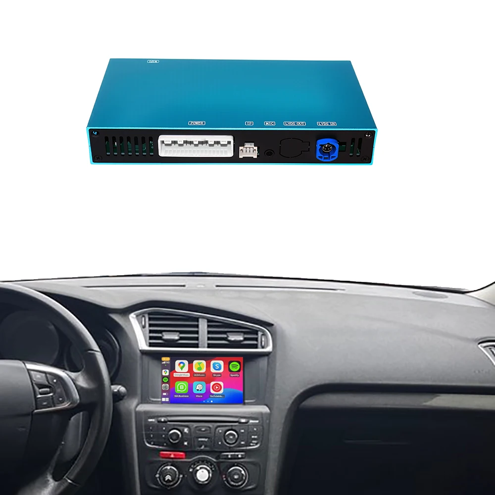 Wireless Carplay Android Auto Citroen C4 PICASSO Carplay Interface Module With Reverse Camera Mirror Link