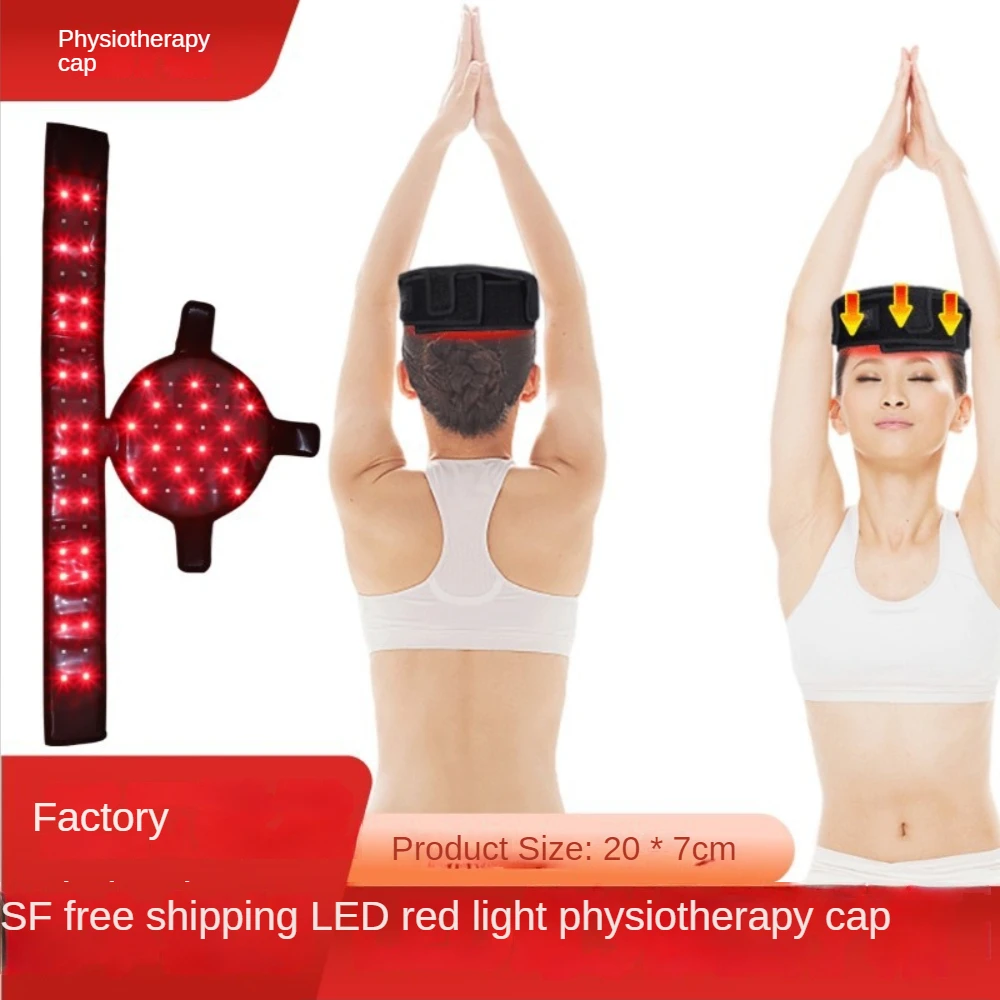 LED Red Light Therapy Belt With Timer,Near Infrared Light Wrap Cap For Pain Relief,Decrease Inflammation,Hair Growth,20cm,16W