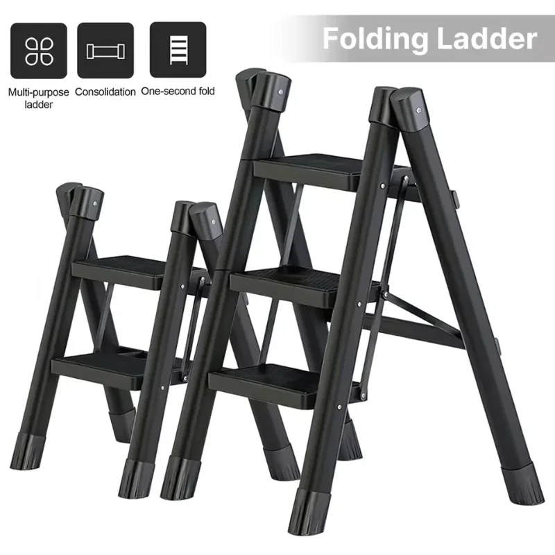 2/3/4ступенчатая складная стремянка, домашняя лестница, противоскользящая складная лестница для хранения, лестница для цветочного горшка, подставка, стабильная стрелка для дома