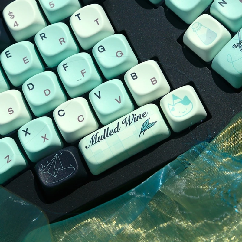 Spring Inspired Fantasy Summer 131Key PBT Keycaps MOA for Mechanical Keyboards