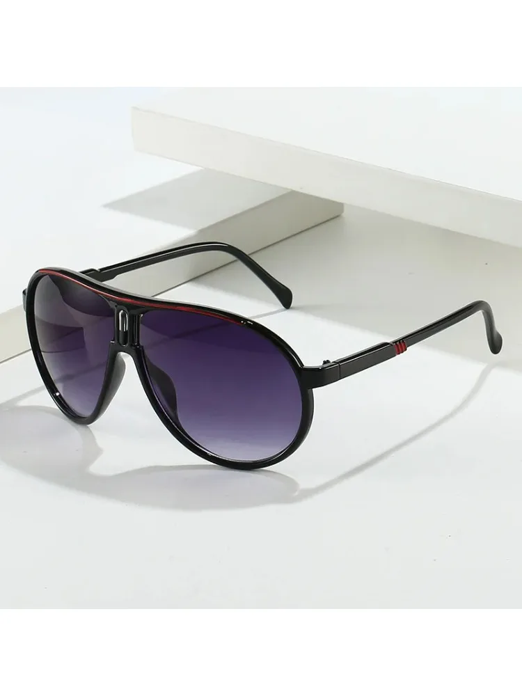 Modische Retro-Sonnenbrille für Herren, Ultraleichte Sportbrille für Outdoor-Aktivitäten, UV400-Schutz, Luxuriöse Designer-Vielseitigkeits-Sonnenbrille für Damen, Neuheit 2025