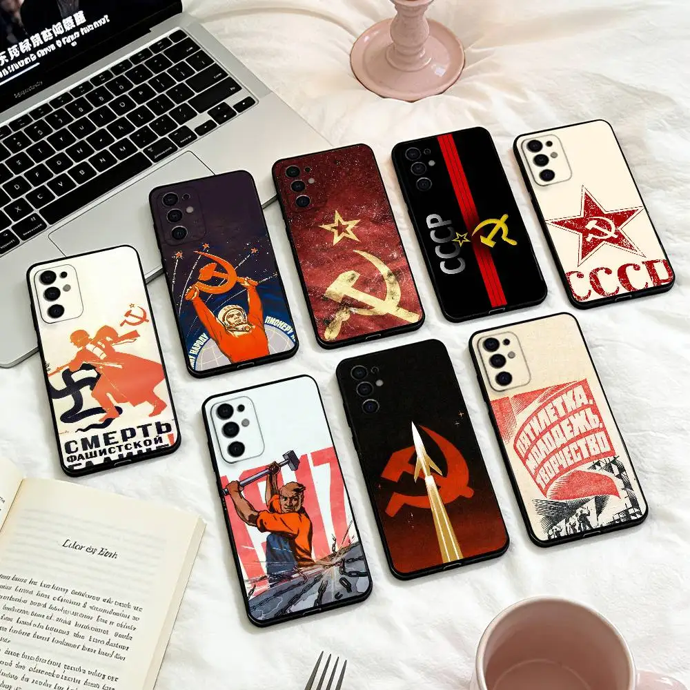 

V-Vintage S-Style Stalin S-Soviet Phone Case For Samsung S 25,24,23,22,30,21,10,9,Ultra,Plus,Lite,FE,4,5 G Soft Black Case